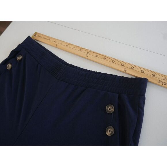 NY Collection Women's Petite Wide Waist Pull On Pants PL - Picture 4 of 8